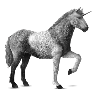 riding unicorn dapple gray tobiano