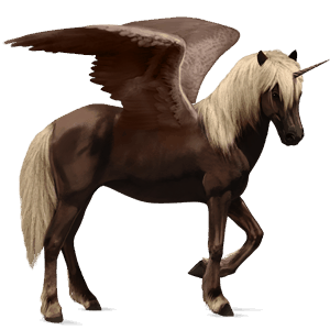 winged riding unicorn icelandic horse dapple gray