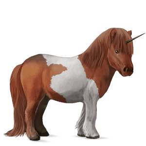 unicorn pony chestnut tobiano