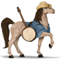 riding horse peruvian paso strawberry roan