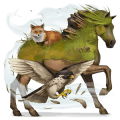 riding horse thoroughbred flaxen chestnut 