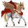 riding unicorn thoroughbred liver chestnut