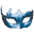 the blue carnival mask
