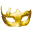 the yellow carnival mask