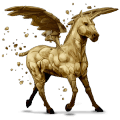 winged draft unicorn earth element