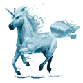 riding unicorn water element