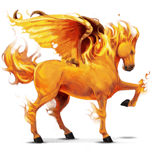 riding pegasus fire element