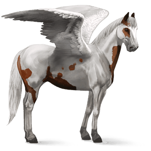 riding pegasus hanoverian chestnut