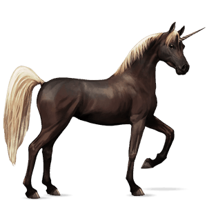 riding unicorn flaxen liver chestnut 