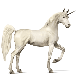 riding unicorn light gray