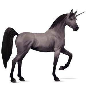 riding unicorn light gray