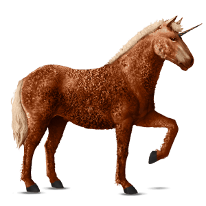 riding unicorn icelandic horse flaxen chestnut 