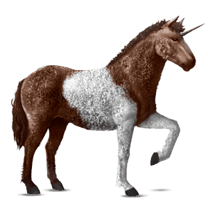 riding unicorn liver chestnut tobiano