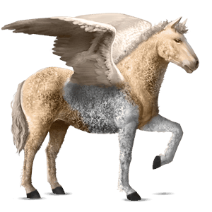 riding pegasus lusitano dapple gray
