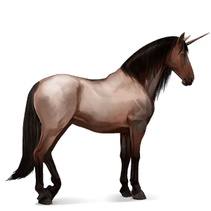riding unicorn peruvian paso roan