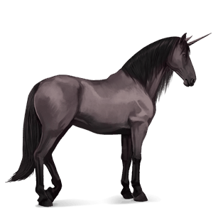 riding unicorn barb mouse gray