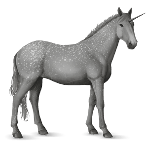 riding unicorn fleabitten gray
