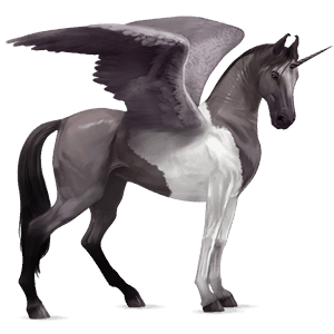 winged riding unicorn chestnut blanket 