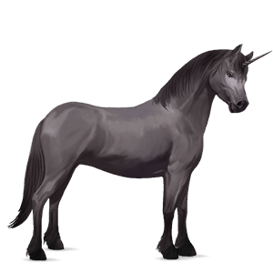 unicorn pony mouse gray