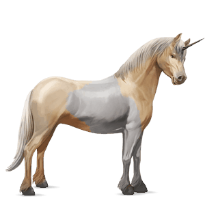 unicorn pony chincoteague pony palomino tobiano