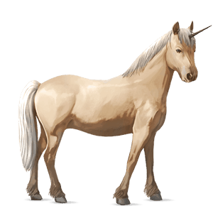 unicorn pony australian pony light gray