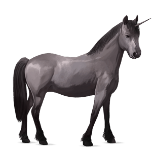 unicorn pony quarter pony mouse gray