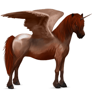 winged unicorn pony  shetland light gray