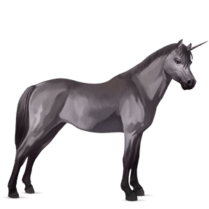 unicorn pony mouse gray