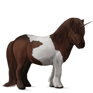 unicorn pony liver chestnut tobiano