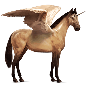 winged riding unicorn appaloosa dun spotted blanket