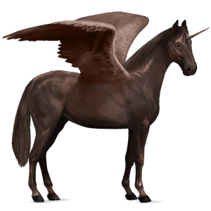 winged riding unicorn kwpn liver chestnut