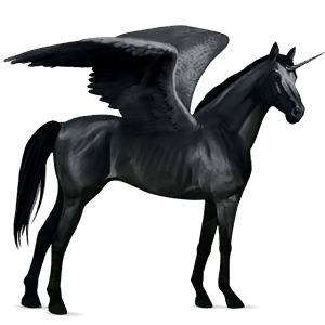 winged riding unicorn thoroughbred cherry bay