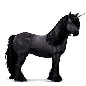 riding unicorn vanner black tobiano