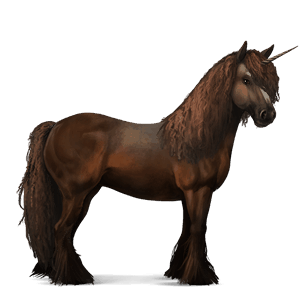 riding unicorn thoroughbred liver chestnut