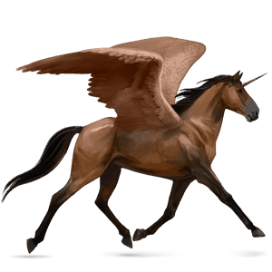 winged riding unicorn tennessee walker bay