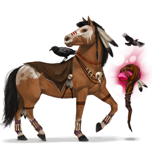 riding horse shaman