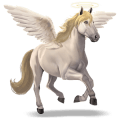 winged riding unicorn demonic angel