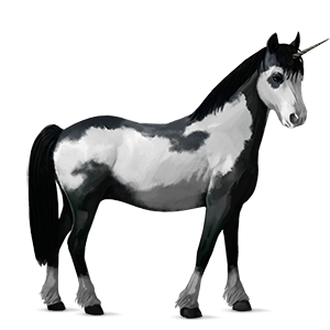 unicorn pony dark bay