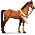 winged riding unicorn desert