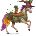 riding unicorn herbalist witch