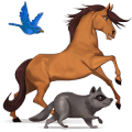 riding horse quarter horse dark bay