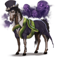 riding unicorn dapple gray