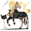 riding horse thoroughbred cremello