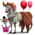 riding horse thoroughbred dapple gray