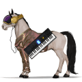 riding unicorn roan