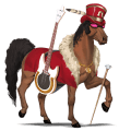 riding horse argentinean criollo liver chestnut