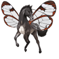 riding unicorn black