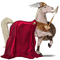riding horse light gray