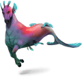 winged riding unicorn arabian horse dark bay