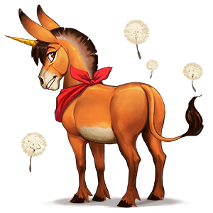 unicorn pony chincoteague pony strawberry roan